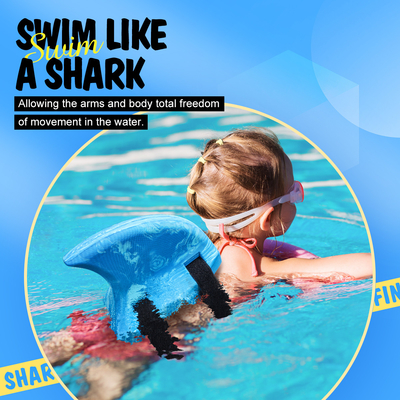Blue EVA Float Produto Iniciante Kick Board Treinador de Natação com Cintos Ajustáveis