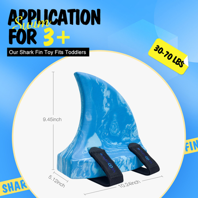 Blue EVA Float Produto Iniciante Kick Board Treinador de Natação com Cintos Ajustáveis