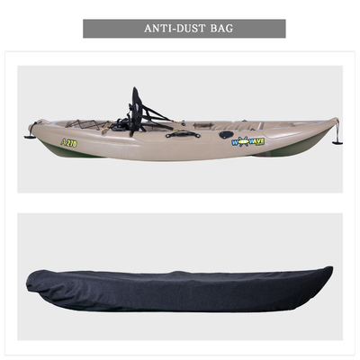 130 kg/287 lbs Capacidade de carga WOOWAVE Canoa Kayak Vela Perfeito para lagos Rios Emoção