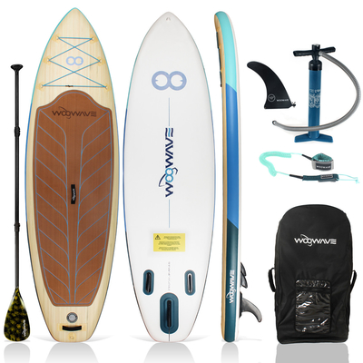 Melhore a sua experiência de paddle boarding com a nossa placa personalizada de espuma EVA e fibra de vidro