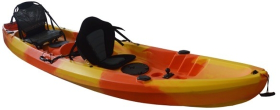 Melhore seu jogo de esportes aquáticos com Woowave 2 pessoas sentar-se em cima de pesca caiaque canoa