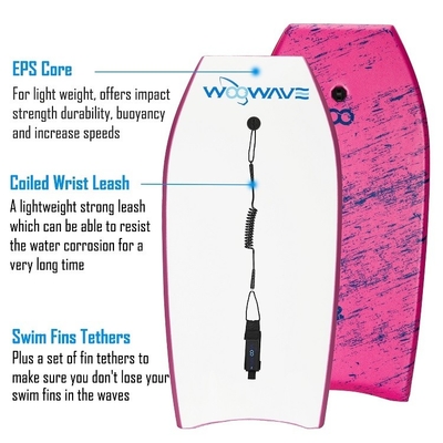 End Roller Print Bodyboard Super Light Surfboard Paddle Board com espessura de 1,96 polegadas