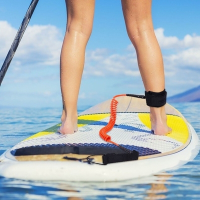 10' enrolada SUP Leash para WOOWAVE Stand up Paddle Board TPU Material Combo Set Oferecido