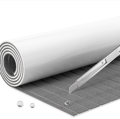 Grey Woowave EVA Boat Deck Sheet Board Yacht Acessórios 5MM espuma Decking tapetes de piso com auto-aderente