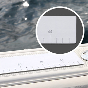 Lâmina de pesca de mão WOOWAVE EVA Ruler de peixe espuma rolante Adesivo de peixe Medindo para o oceano