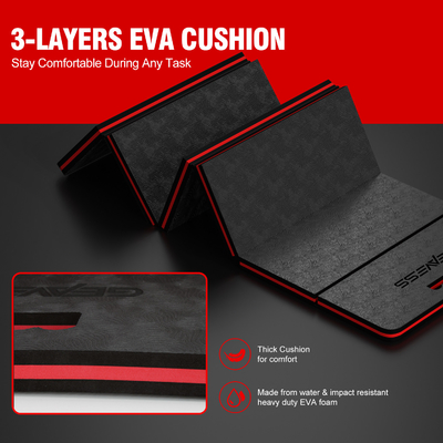 WOOWAVE EVA Garden Knee Pad BLACK Eva Mousse Mecânica Mate para Manutenção ao Ar Livre