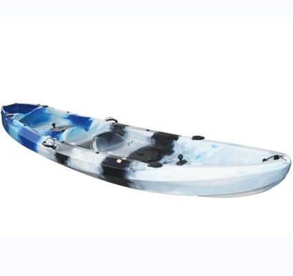 Woowave 2 pessoas Caiaque de pesca HDPE Sente-se no topo Caiaque Canoa 370*87*33cm Tamanho do pacote