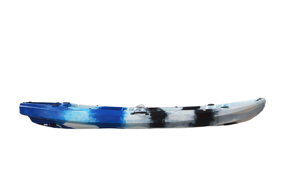 Woowave 2 pessoas Caiaque de pesca HDPE Sente-se no topo Caiaque Canoa 370*87*33cm Tamanho do pacote