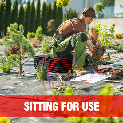 Acessórios para automóveis EVA antiderrapante Acessórios para joelhos espessos Acessórios para joelhos dobráveis para jardinagem preto