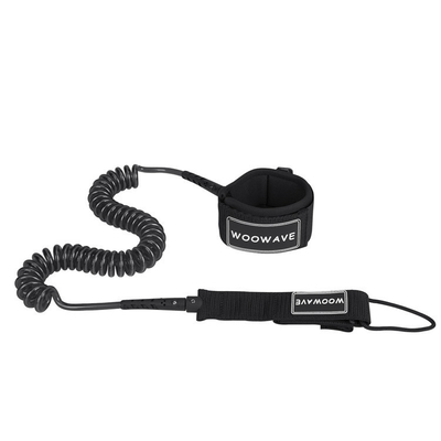 TPU corda de perna de surf aço inoxidável dobras giratórias 0,16-0,4 kg corda de trela da prancha de surf