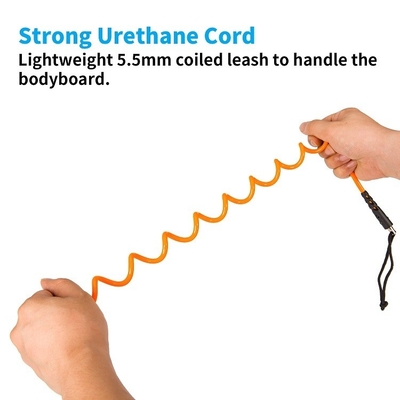 OEM Leash de surf corda de perna com bobina de poliuretano para pranchas de surf e pranchas SUP