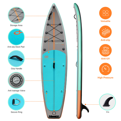 Corpo leve de 11'6&quot; x 31'5&quot; x 6&quot; com Leash de Surf e Paddle Board Cor Personalizado