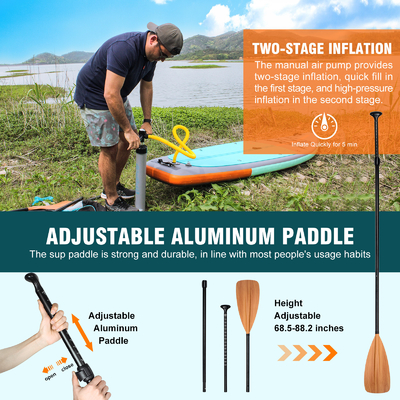 Corpo leve de 11'6&quot; x 31'5&quot; x 6&quot; com Leash de Surf e Paddle Board Cor Personalizado