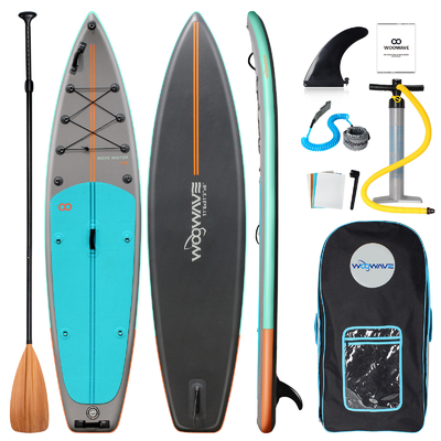 11'6&quot; x 31'5&quot; x 6&quot; Tabela de remo inflável para lagos e rios Design ultra estável