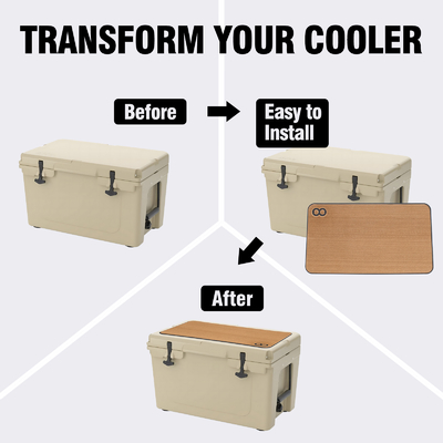 24 polegadas Adesivo Teak Soft Foam EVA Mat para RTIC 45 Cooler Pad Multifuncional Design