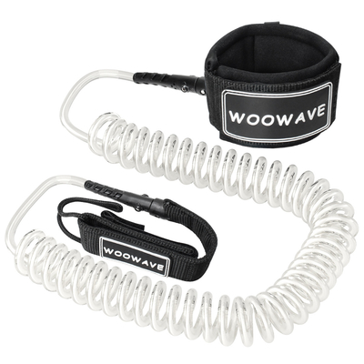 Leash de surf multi-color com bobina de poliuretano e pulseira de uma única camada