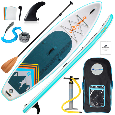 Lagoas Rios Ocasião Woowave Paddle inflável SUP Board com Sup Leash Acessórios