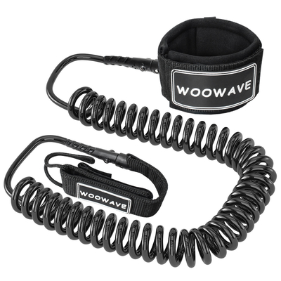 5.5mm/7mm/8mm/OEM Diâmetro padrão sólido Tipo de surfboard Leash enrolado para paddle board