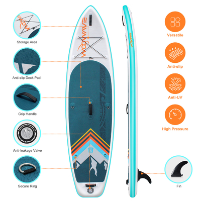 10'2*32'*6' Stand up paddle board para esportes aquáticos e yoga design de camada dupla