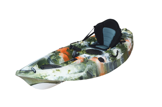 2.7M Adultos Canoa Caiaque Sente-se no topo de plástico Caiaque de pesca de mar 20kg/44lbs NO inflável