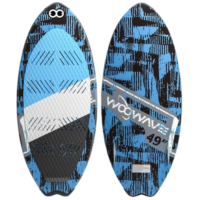 49' Wakesurf Board Vidro Stand Up Paddle Board Surfboard Azul Aplicável Pessoas Unisexo