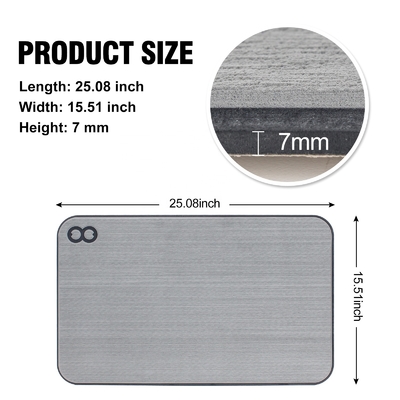 25.08*15.51 polegadas Grey Teak EVA Pad de espuma Waterproof Mat para caixa de resfriamento