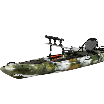 395*92*35cm Caiaque de pesca único Woowave Design com pedal drive e motor elétrico