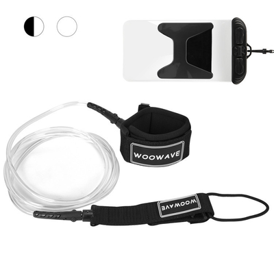 TPU 10ft surf surfboard Leash surf com logotipo de borracha / logotipo de seda 0,16-0,4kg