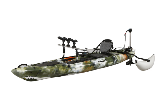 395*92*35cm Caiaque de pesca único Woowave Design com pedal drive e motor elétrico
