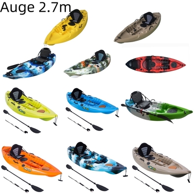 Descubra a beleza dos lagos e rios com o nosso camuflagem azul, um caiaque de 2,7 metros para uma pessoa.