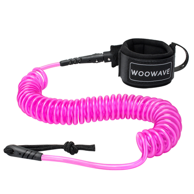Leão de surf de bobina de poliuretano com bolso de chave e pulseira de pulso aconchegada de camada única