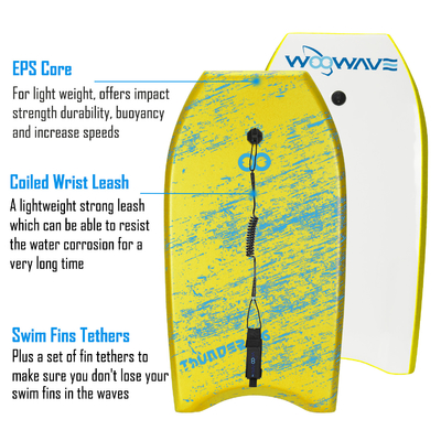 36&quot; XPE Bodyboards para crianças Largura de tabuleiro 18,8 polegadas Confortável e fácil de transportar