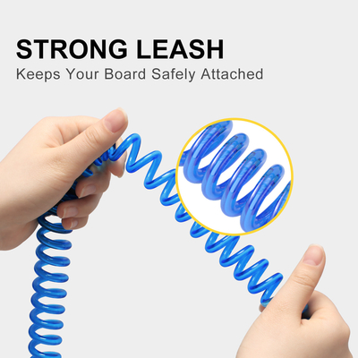 5.5mm/7mm/8mm Leash de surfboard para Unisex Paddle Board Acessórios de segurança e surf