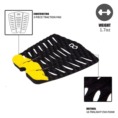 Melhore seu desempenho de surf com o WOOWAVE Custom Surf Pad Grip Traction Pad Deck