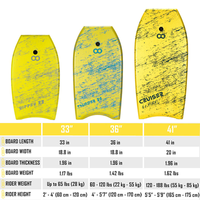 33 polegadas XPE Body Board para Beach Kids Surfing Rider Altura 2'-4' 60cm-120cm Material XPE