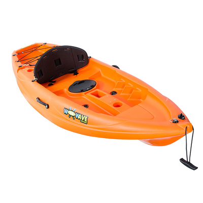 LLDPE/HDPE Material 2,2m Canoa de caiaque laranja para esportes aquáticos e diversão familiar