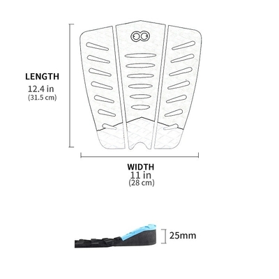 EVA espuma personalizada pad de deck de surf para lagos rios WOOWAVE Knee Board Pad de tração