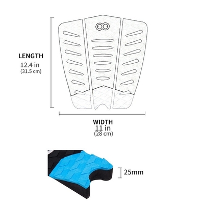 EVA espuma personalizada pad de deck de surf para lagos rios WOOWAVE Knee Board Pad de tração
