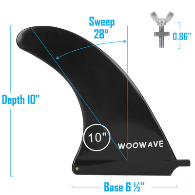 Atualização para barbatanas de surf coloridas de PVC para melhor desempenho de kiteboard