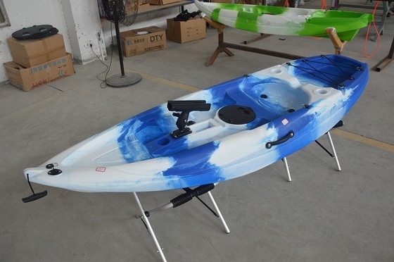 Pesca Profissional 2.2M Blue Sit On Top Kayak com Pedal e Capacidade de Carga de 60kg/132lbs