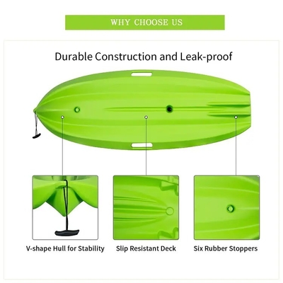 Pedal Modular Caiaque de Pesca Design de Empalhe Fácil para 1-2 Pessoas Adapta-se às Necessidades de Pesca