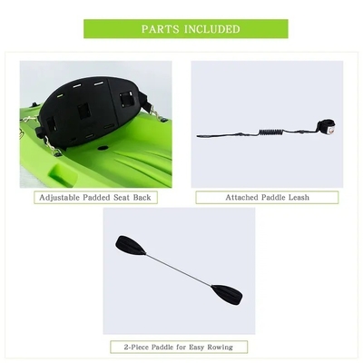 Pedal Modular Caiaque de Pesca Design de Empalhe Fácil para 1-2 Pessoas Adapta-se às Necessidades de Pesca