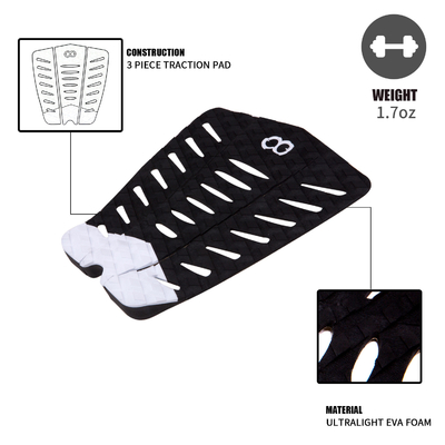 Pads de tração auto-aderentes para deck de surf Pads de espuma EVA antiderrapante para surfboard longboard
