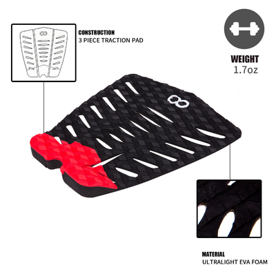 Deck Pad WOOWAVE Custom Surfboard Traction Pad SUP Pad de cauda frontal EVA espuma para surf