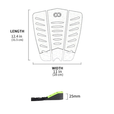 Pad de tração de tabuleiro de surf de espuma de EVA personalizado na cor Pantone Woowave 3m Deck Knee Pads