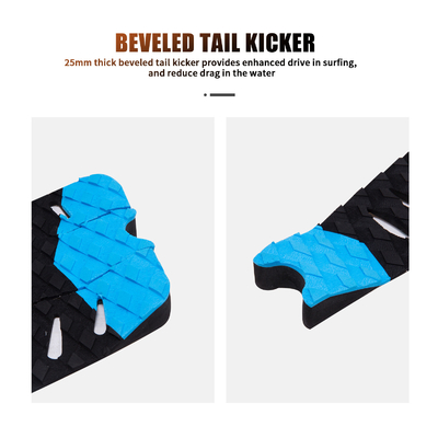 Aplicável Pessoas Unisex Surfboards 3PCS EVA Surf Grip Deck Pad Traction Pad Surf