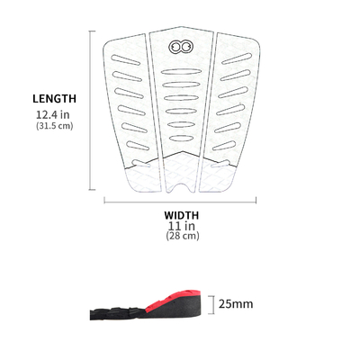 Soft Marine Grade EVA Surfboard Traction Pads em cor Pantone personalizada para maior aderência