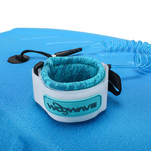 Tabuleiro de natação com trela de mão de 2,3 polegadas azul Woowave EPS Core Bodyboard para diversão para adultos