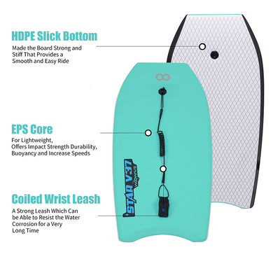 Bodyboard profissional de surf com cor personalizada e logotipo Borda espessura 2,20 polegadas