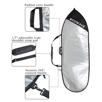 Durável Woowave Customizado Longboard SUP Saco Cover Carry Bag com 1,51kgs Leve